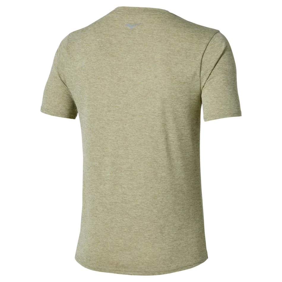 חולצת ריצה מיזונו לגברים Mizuno J2GAD00839 Core Run Short Sleeve Tee Elm - Image 5