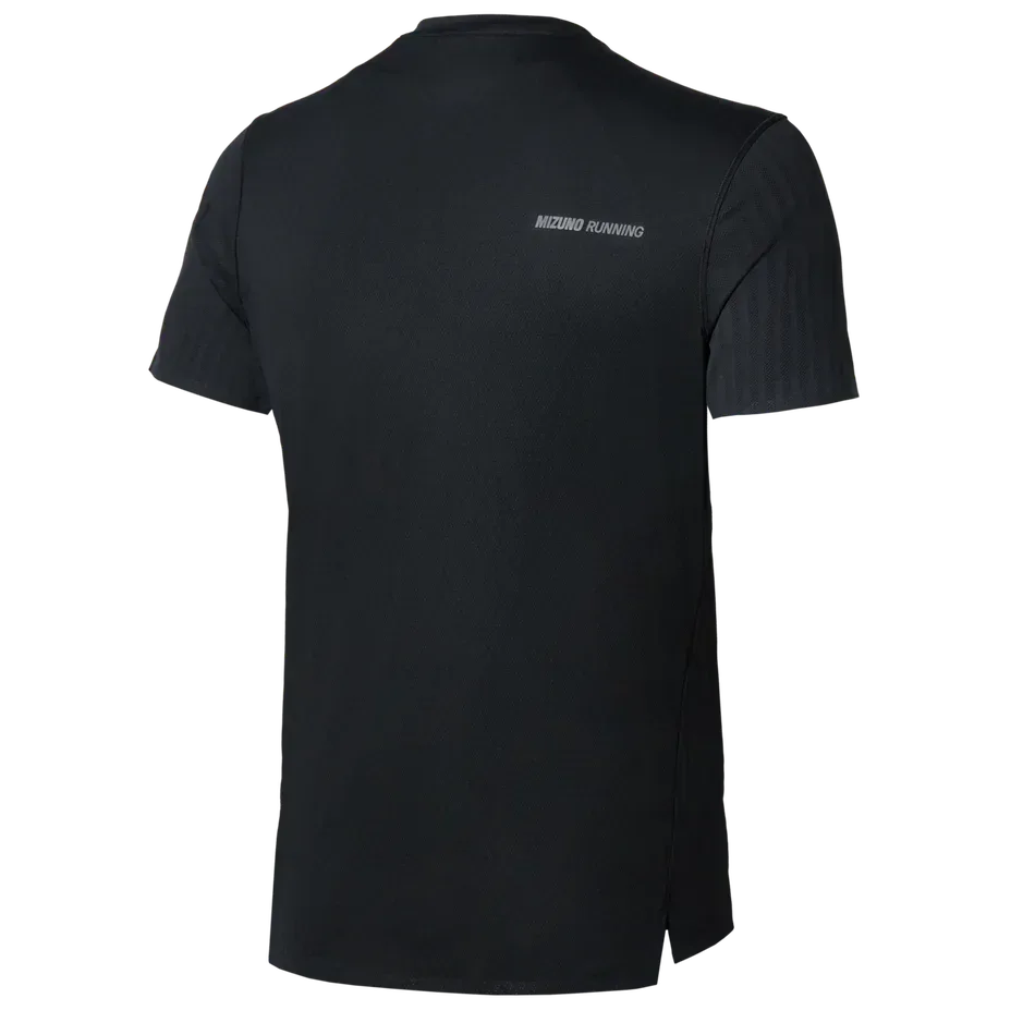 חולצת אימון מיזונו לגברים Mizuno Tech Light Short Sleeve Tee (M) Black J2GAD00109 - Image 2