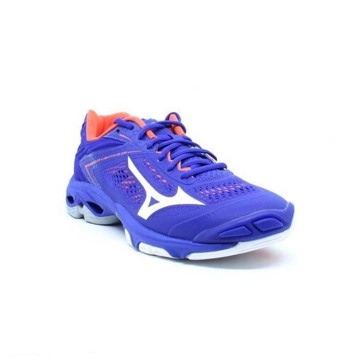 נעלי מיזונו כדורעף/כדוריד לגברים Mizuno V1GA190000 WAVE LIGHTNING Z5 RBLUE/WHT/NASTURTIUM - Image 3