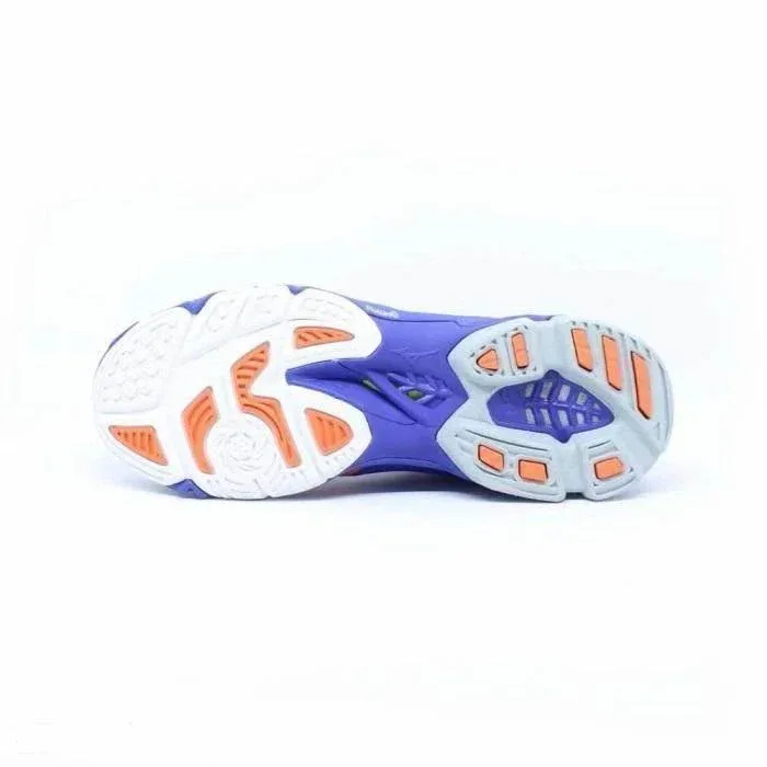 נעלי מיזונו כדורעף/כדוריד לגברים Mizuno V1GA190000 WAVE LIGHTNING Z5 RBLUE/WHT/NASTURTIUM - Image 4