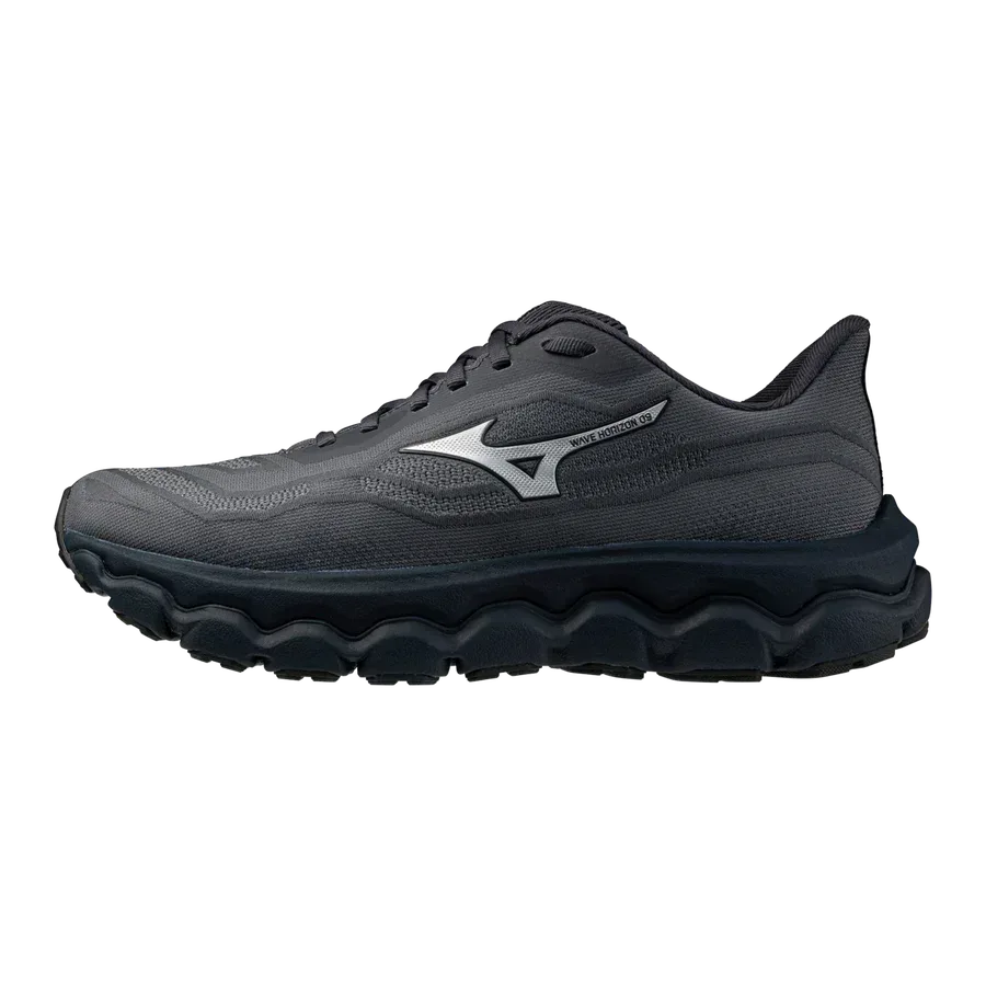 נעלי ריצה מיזונו הוריזון אפורות לגברים Mizuno WAVE HORIZON 9(M) J1GC262602 - Image 3
