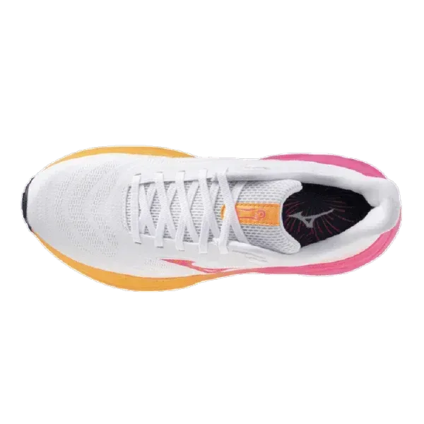 נעלי ריצה מיזונו סקאי 9 לנשים Mizuno WAVE SKY 9 White/Tang J1GD255401 - Image 2