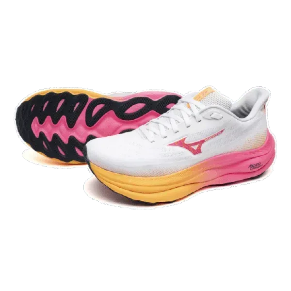 נעלי ריצה מיזונו סקאי 9 לנשים Mizuno WAVE SKY 9 White/Tang J1GD255401 - Image 5