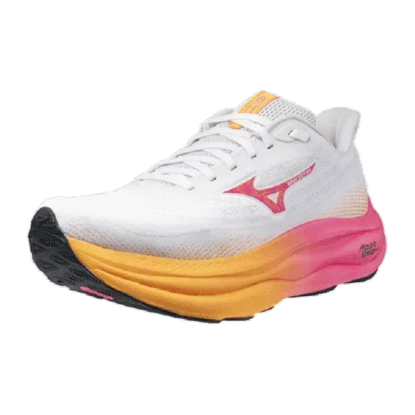 נעלי ריצה מיזונו סקאי 9 לנשים Mizuno WAVE SKY 9 White/Tang J1GD255401 - Image 6