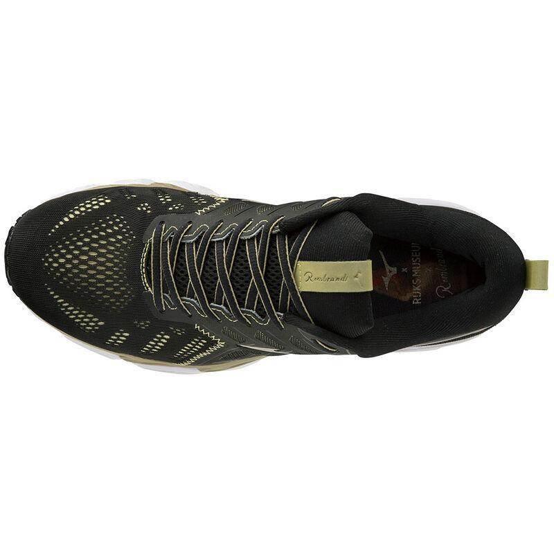 נעלי מיזונו אולטימה לגבר Mizuno WAVE ULTIMA 11 BLK/GOLD/WHT J1GC196601 - Image 4