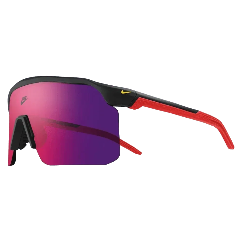 משקפי שמש NIKE EXPEDITION SHIELD IB6562X-200 MATTE DARK SMOKE GREY/RED MIR - Image 2