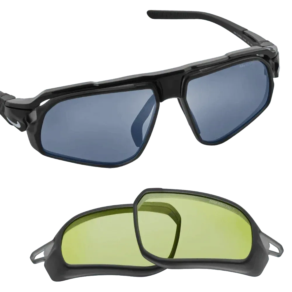 משקפי שמש NIKE FLYFREE FV2387-010 BLACK/SILVER FLASH/  VOLT - Image 2