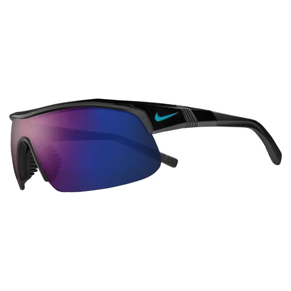 משקפי נייק NIKE SHOW X1 DX6520-010 BLACK/BLUE MIRROR - Image 2