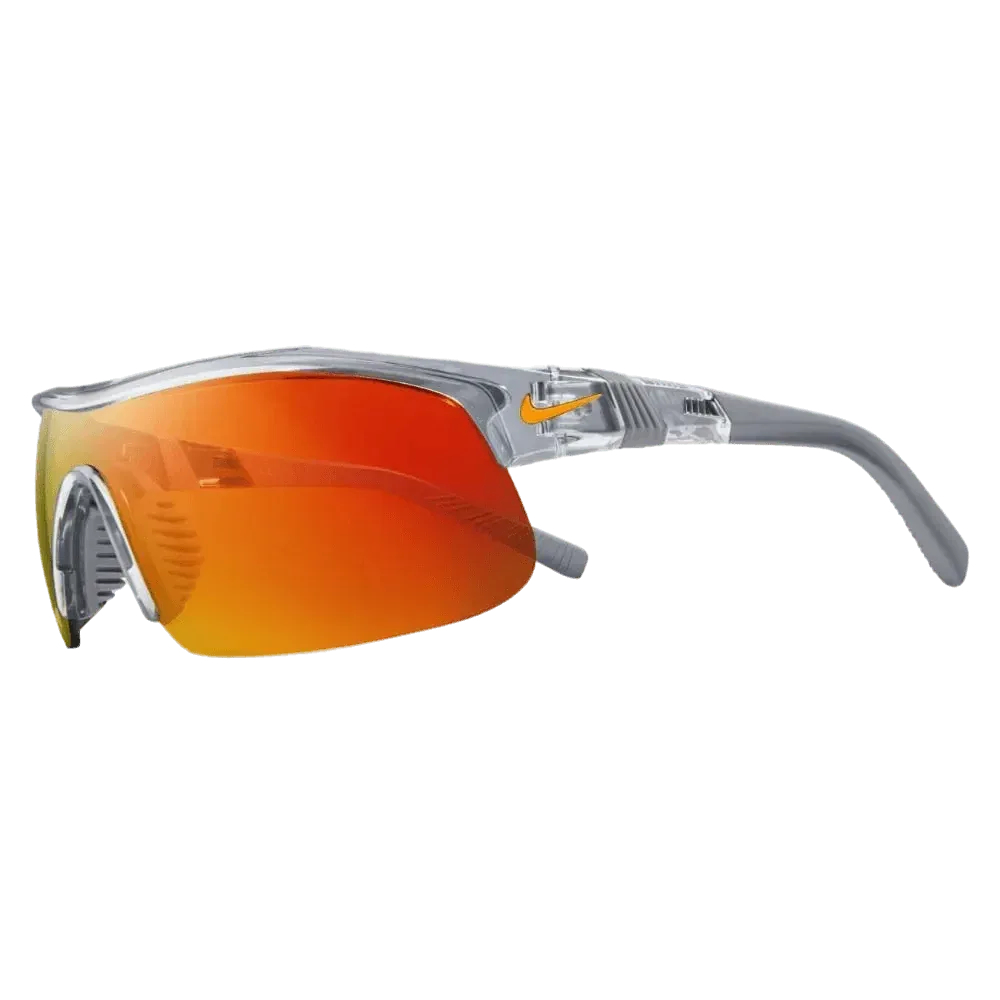 משקפי שמש NIKE SHOW X1 DX6520-066 SHINY WOLF GREY/ORANGE MIRROR - Image 2