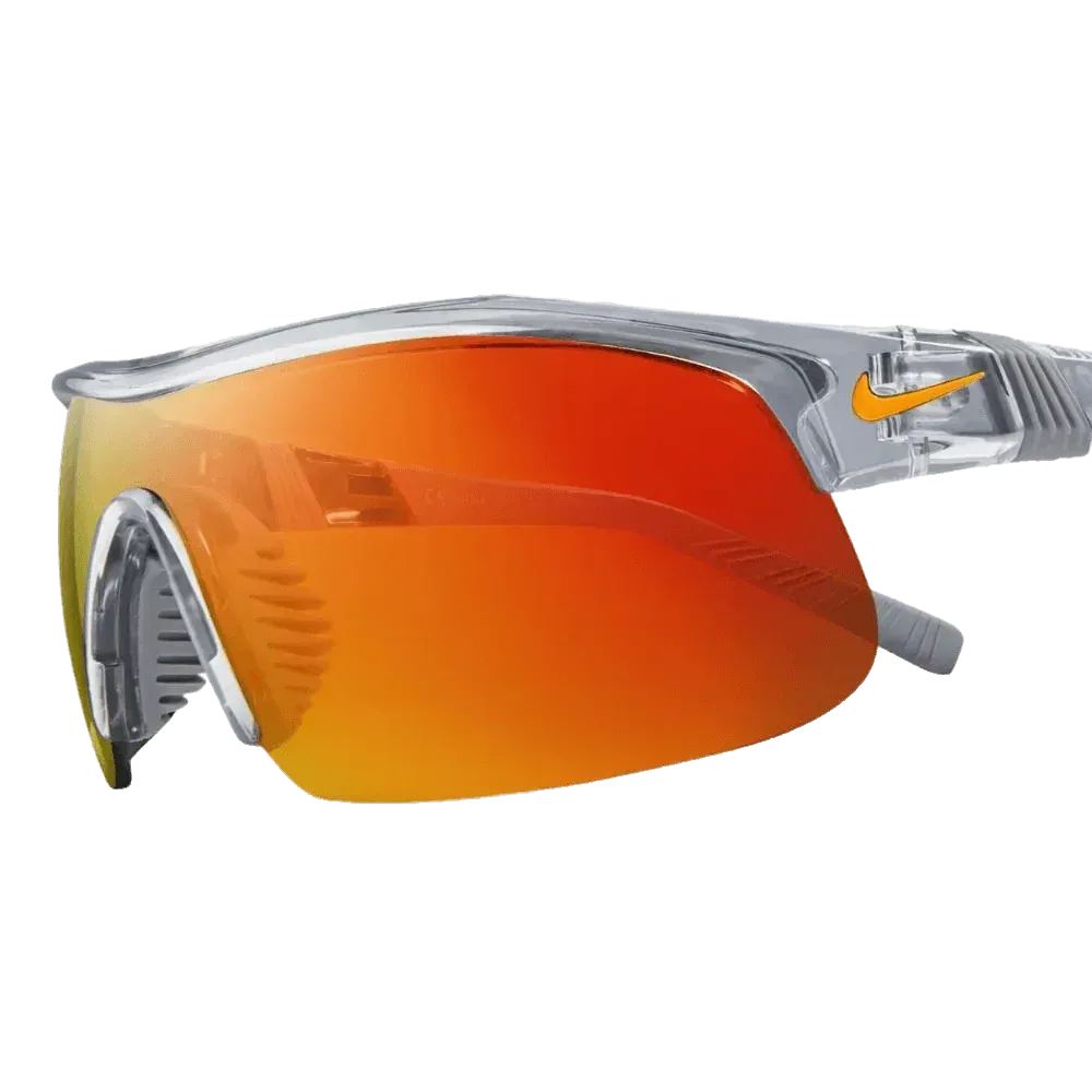 משקפי שמש NIKE SHOW X1 DX6520-066 SHINY WOLF GREY/ORANGE MIRROR - Image 3