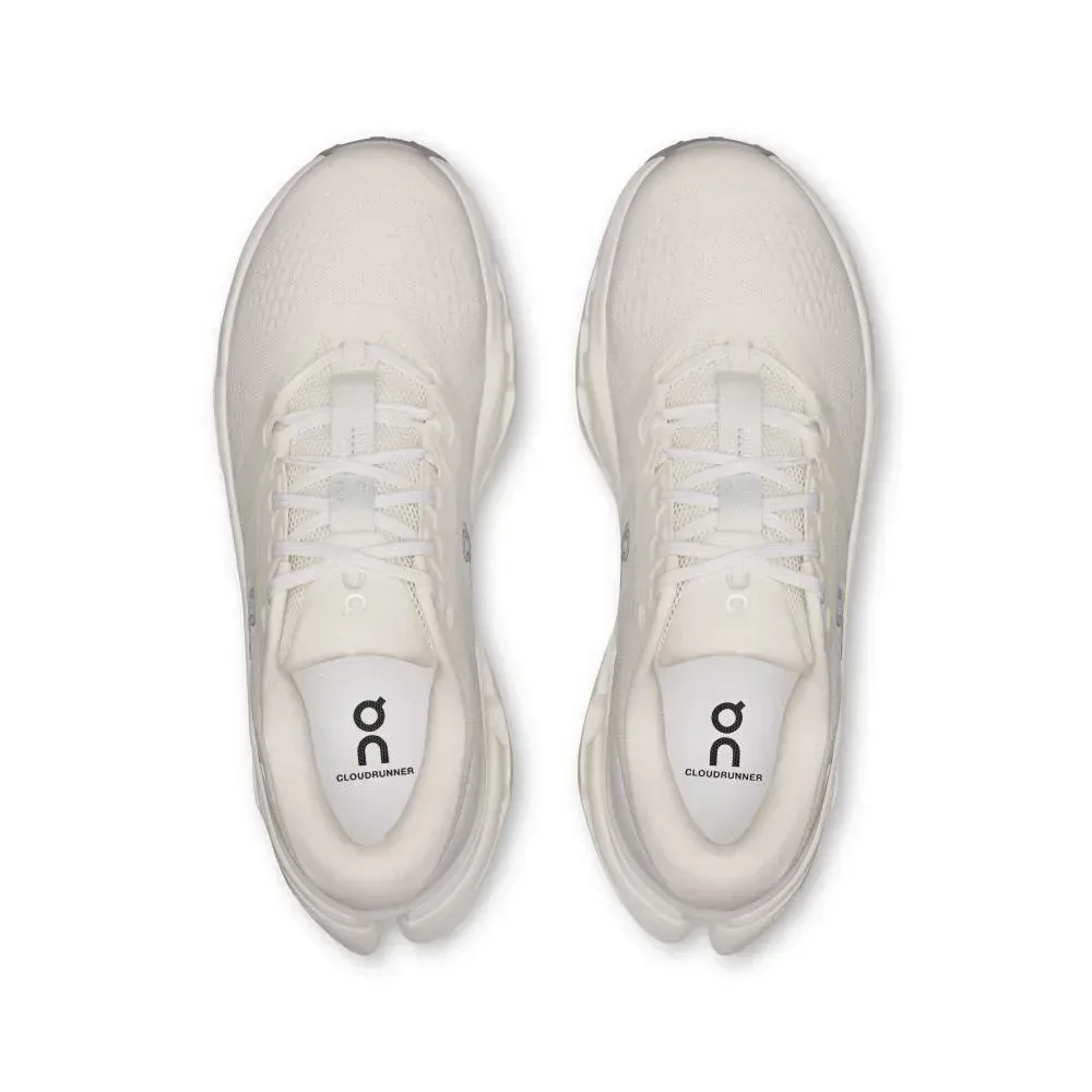 נעלי ריצה און קלאוד ראנר 3 רחבות לנשים On Cloudrunner 3 Wide White/Ivory 3WG10070924 - Image 4