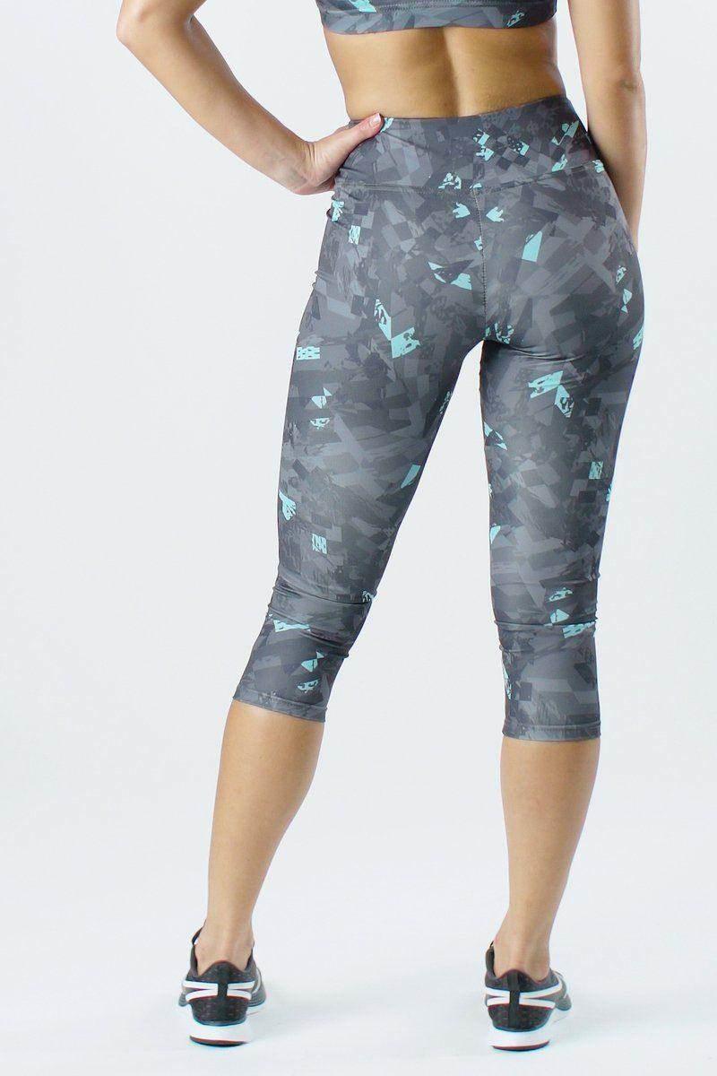 טייטס רייבן דפוס דיגיטל  Raven 7/8 Digital Print Tight 9616 domino - Image 2