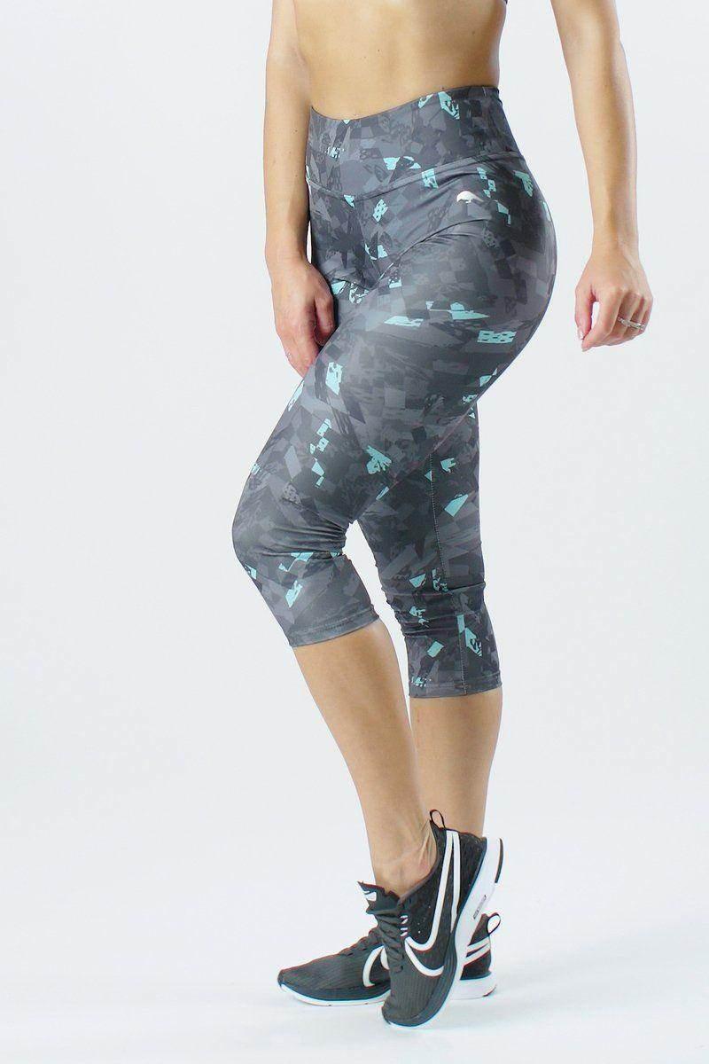 טייטס רייבן דפוס דיגיטל  Raven 7/8 Digital Print Tight 9616 domino - Image 3