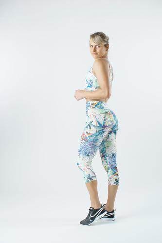 טייטס 7/8 רייבן דפוס דידיטלי Raven 7/8 Digital Print Tight 9616 Garden - Image 2