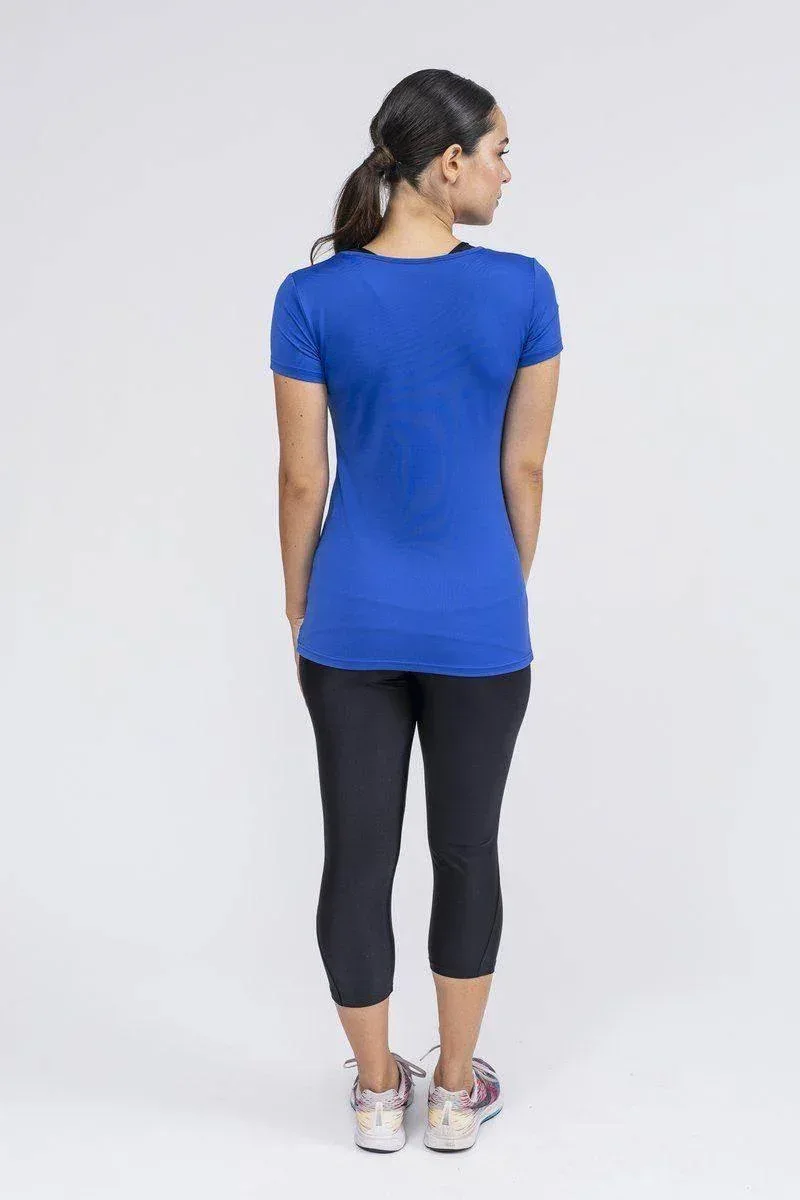 חולצת רייבן מקרו V בצבע רויאל Raven Macro V Sleeve Shirt Royal 5200 - Image 2