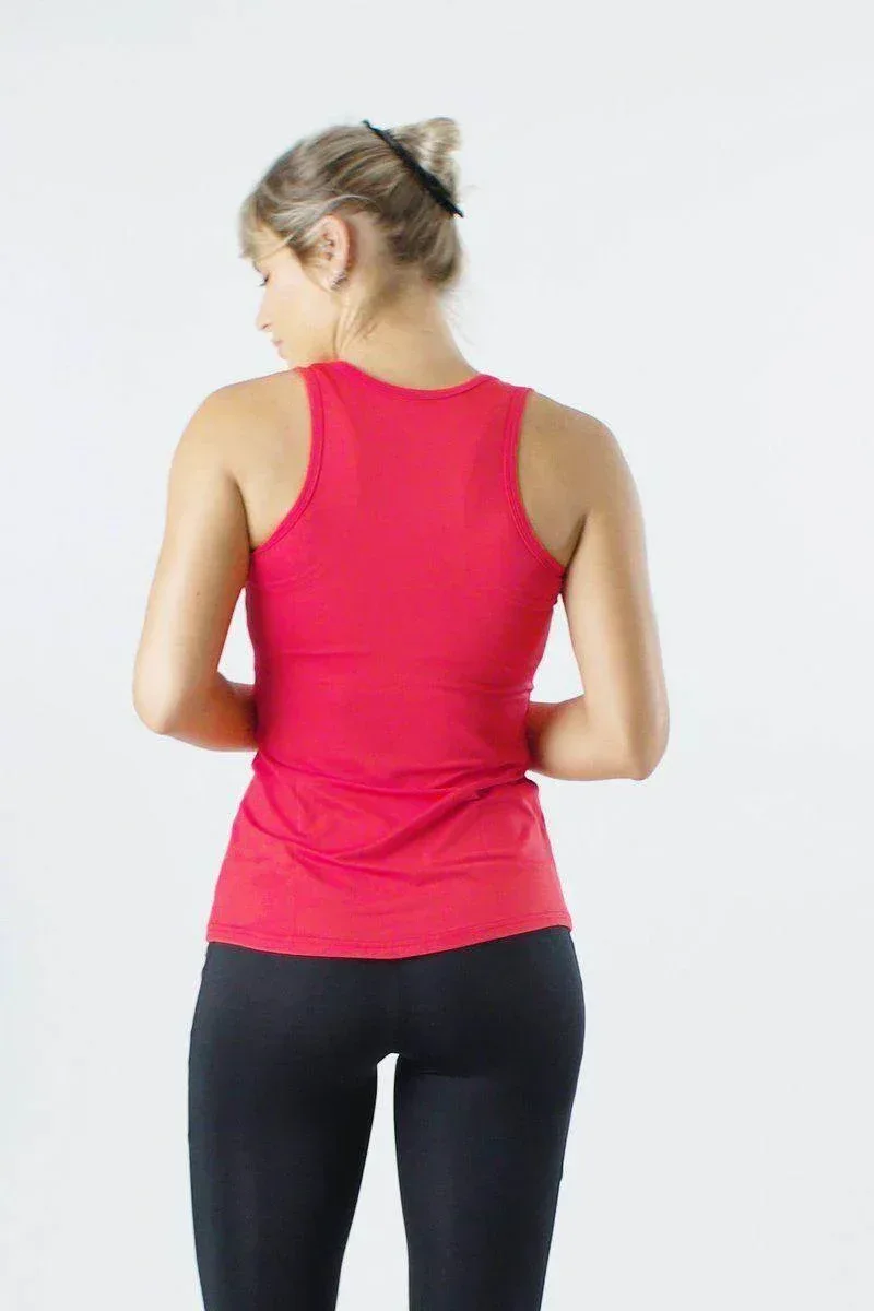 גופיית בוקסר רשת רייבן אדומה Raven Mesh Boxer Tank Red 5300 - Image 2