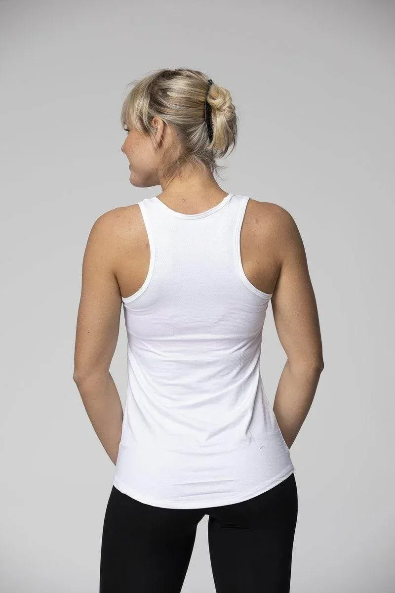 גופיית בוקסר רשת רייבן לבנה Raven Mesh Boxer Tank White 5300 - Image 2