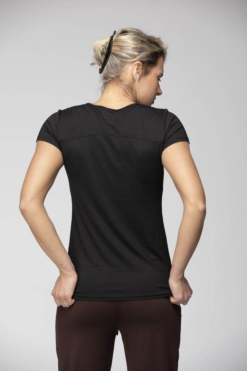 חולצת רייבן שרוול קצר שחורה Raven Mesh shirt Black 5345 - Image 4