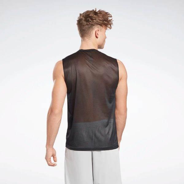 חולצה ללא שרוול ריבוק לגבר Reebok GJ0852 WOR SLVLS TECH TEE - Image 2