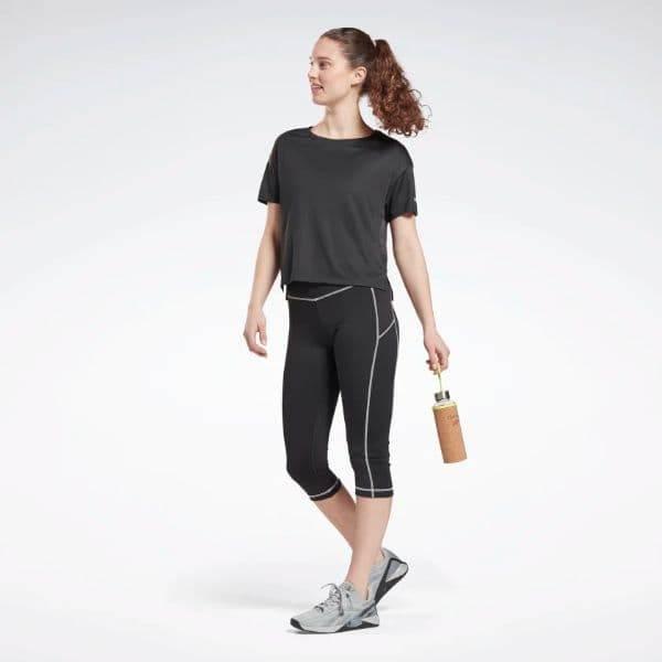 חולצת ריבוק לנשים Reebok GR9469 WOR COMM Poly Tee Solid - Image 3