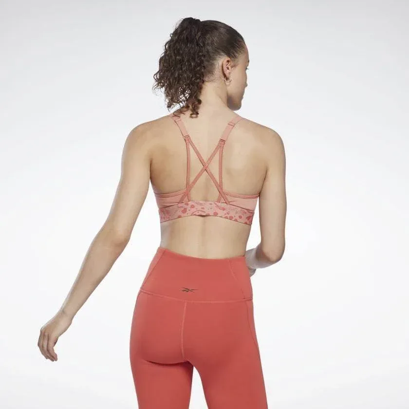 טופ אימון ריבוק לנשים Reebok H51830 SR Lux Strappy Bra AOP - Image 2