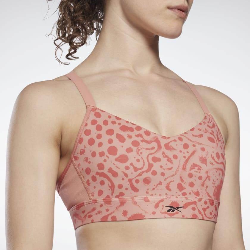 טופ אימון ריבוק לנשים Reebok H51830 SR Lux Strappy Bra AOP - Image 3