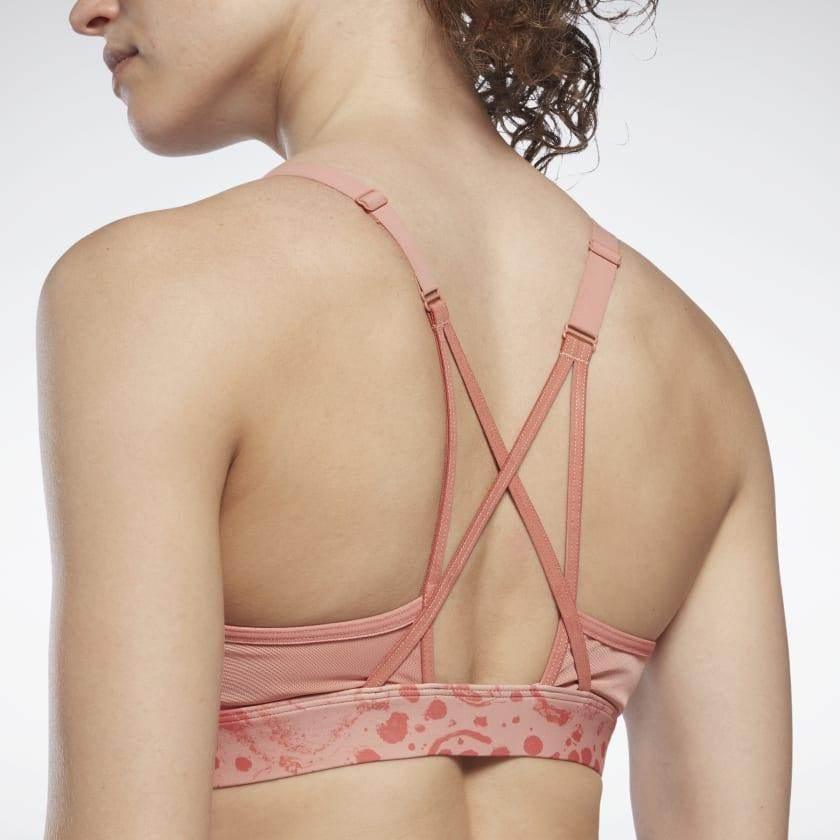 טופ אימון ריבוק לנשים Reebok H51830 SR Lux Strappy Bra AOP - Image 5