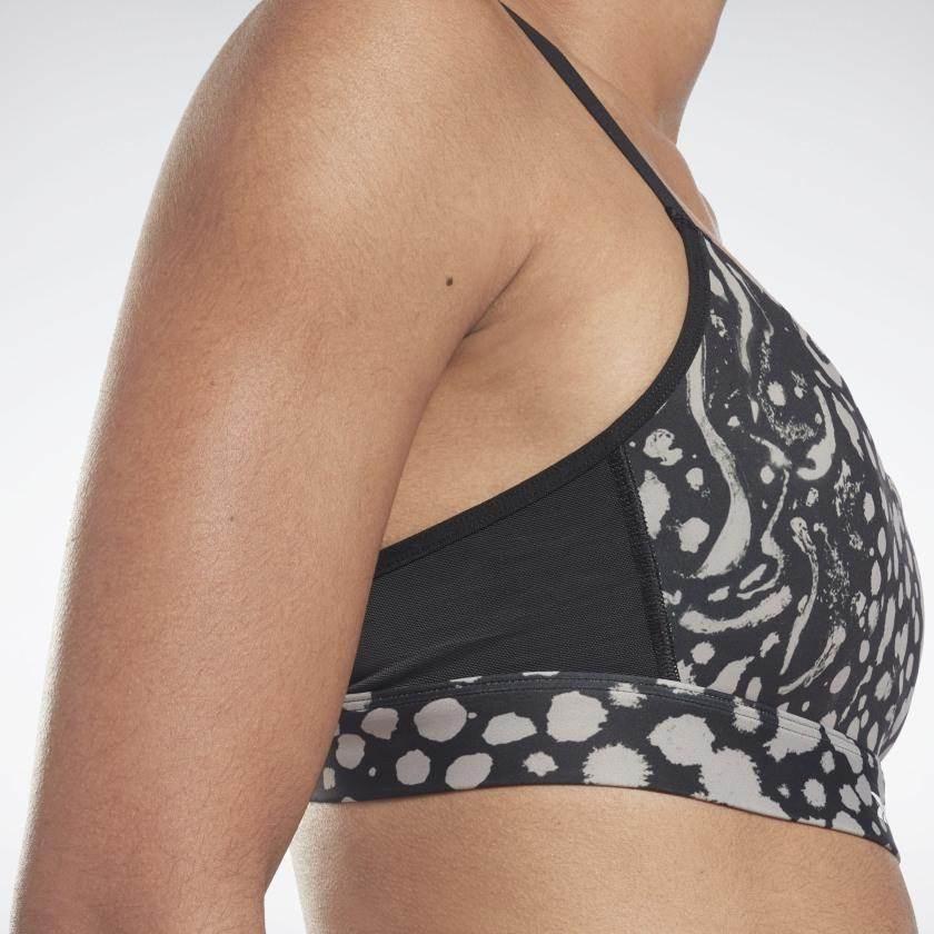 טופ אימון ריבוק לנשים Reebok H56372 SR Lux Strappy Bra AOP MS FEMALE - Image 4