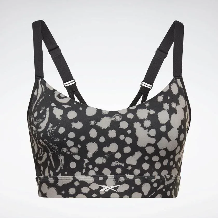 טופ אימון ריבוק לנשים Reebok H56372 SR Lux Strappy Bra AOP MS FEMALE - Image 6