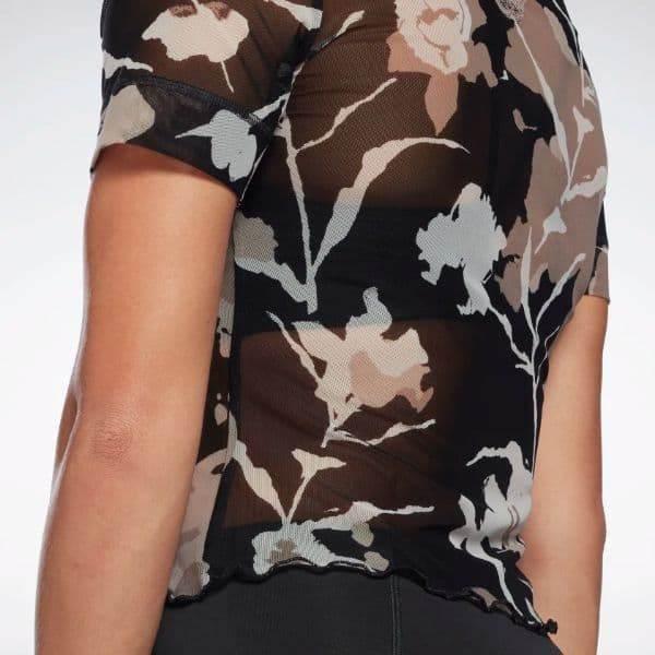 חולצת ריבוק קצרה לנשים Reebok H65548 MYT AOP Mesh Tee - Image 5