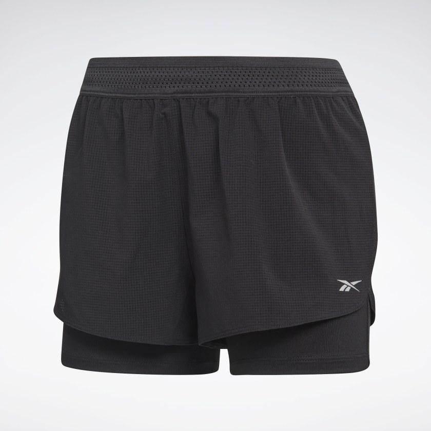 מכנס ריבוק קצר עם טיטס לנשים Reebok OSR EPIC 2-1 RUN SHORT FJ4016 - Image 6