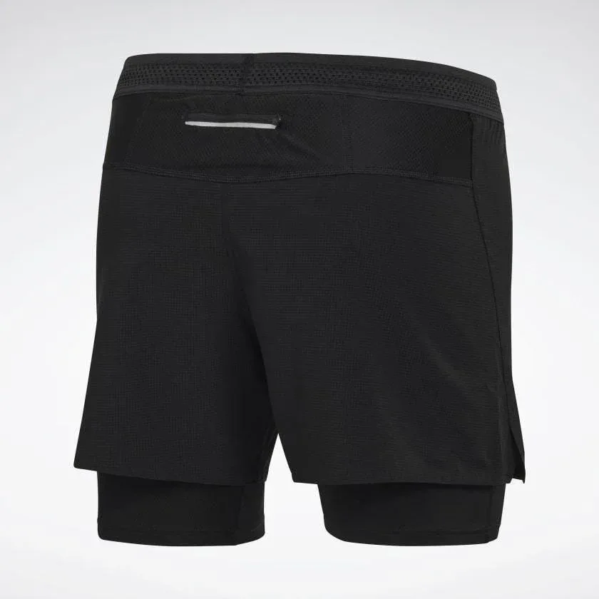 מכנס ריצה ריבוק  עם טייטס לגבר Reebok OSR EPIC 2-1 RUN SHORT FL0112 - Image 8