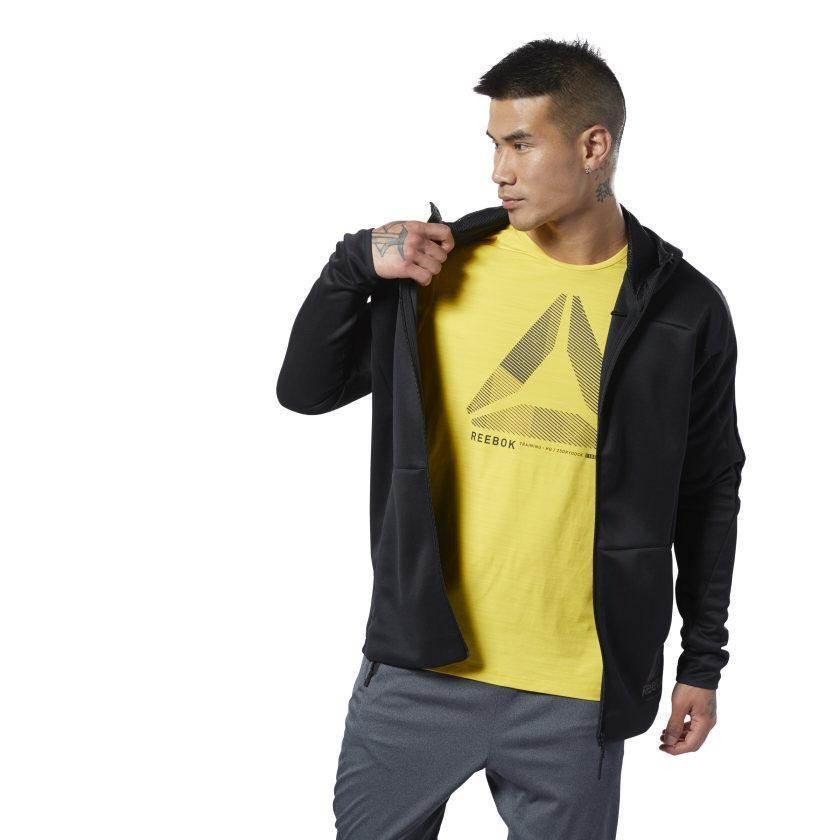 קפוצון ריבוק לגברים Reebok OST SPACER FZ HOODIE EC0978 - Image 3