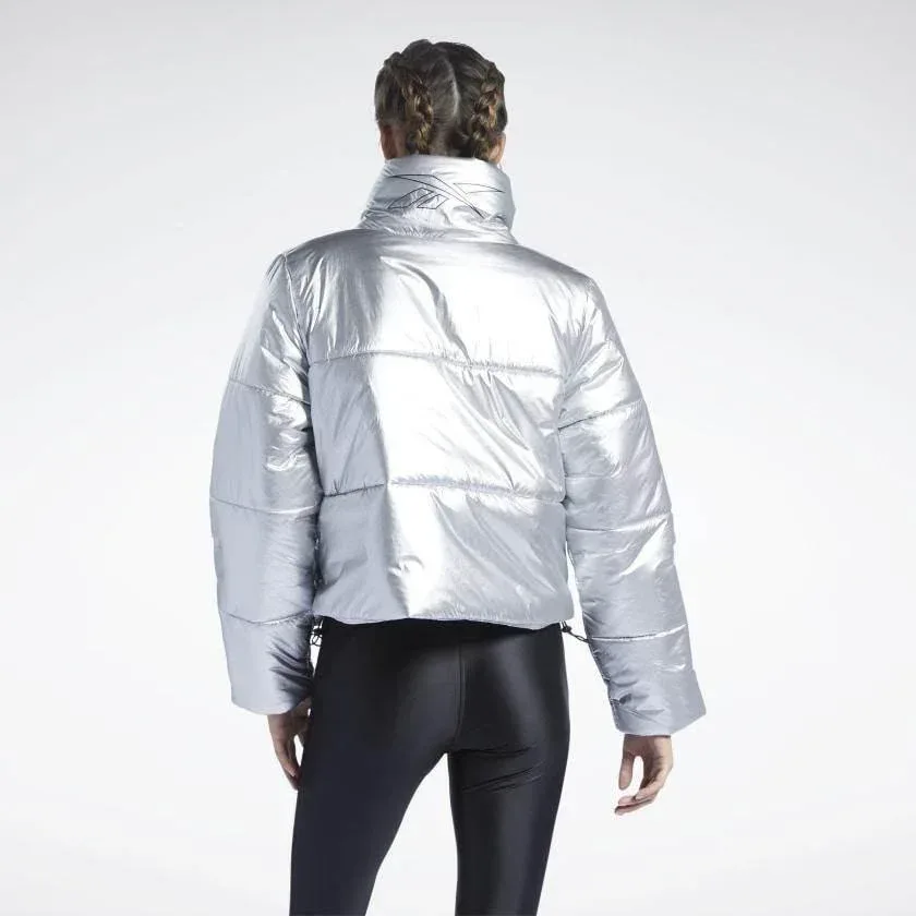 גק'ט/מעיל ריבוק לנשים Reebok S PUFF JKT FT0659 matte silver - Image 2