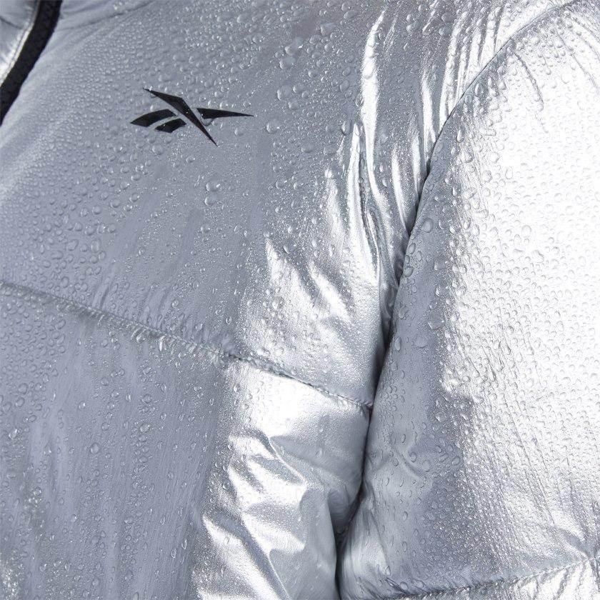 גק'ט/מעיל ריבוק לנשים Reebok S PUFF JKT FT0659 matte silver - Image 5