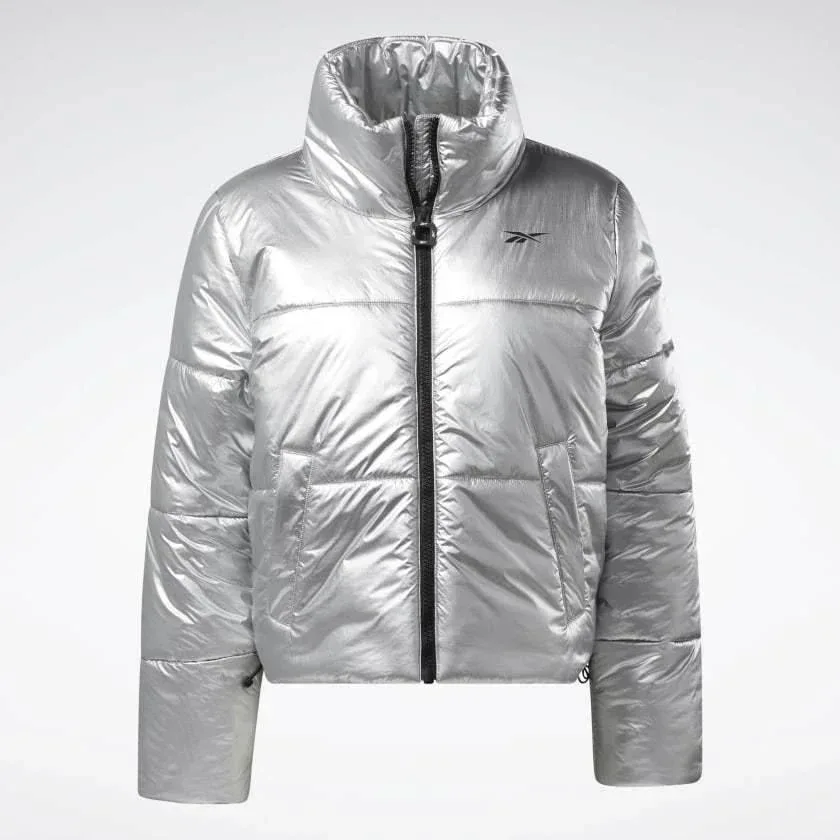 גק'ט/מעיל ריבוק לנשים Reebok S PUFF JKT FT0659 matte silver - Image 6