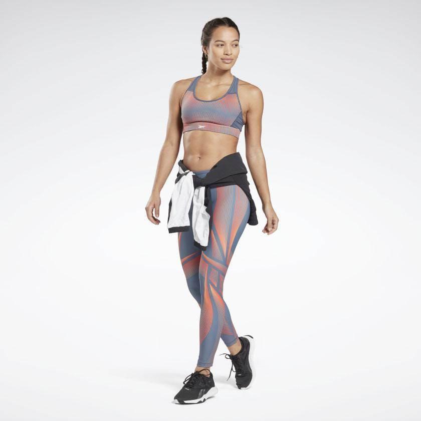 טופ ריבוק לנשים Reebok SH Hero Racer Bra AOP FT0743 smoky indigo - Image 3