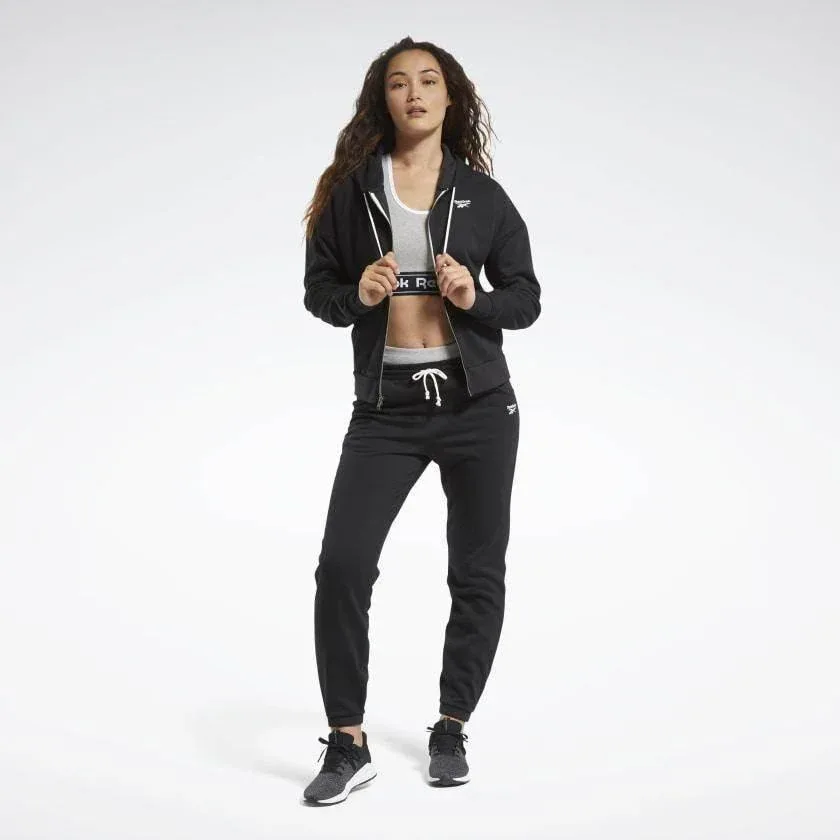עליונית רוכסן מלא לנשים Reebok TE Fleece Fullzip FU2225 - Image 3