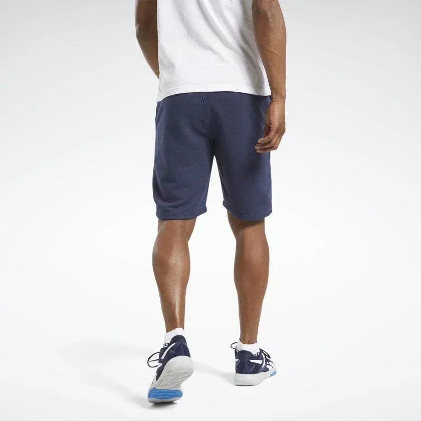 מכנס ריבוק קצר לגברים Reebok TE Melange Short FU3232 vector navy - Image 2