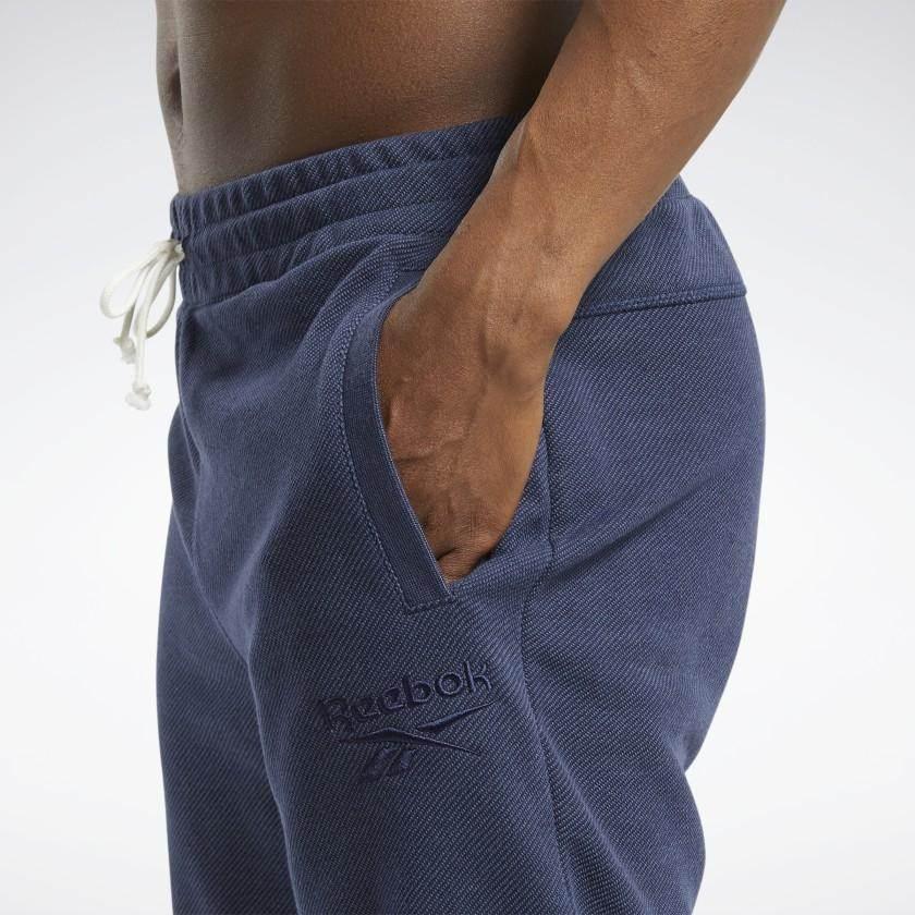 מכנס ריבוק קצר לגברים Reebok TE Melange Short FU3232 vector navy - Image 5