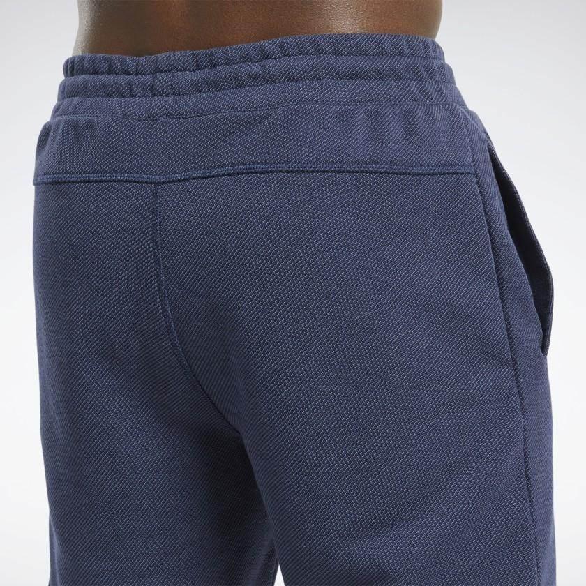 מכנס ריבוק קצר לגברים Reebok TE Melange Short FU3232 vector navy - Image 6