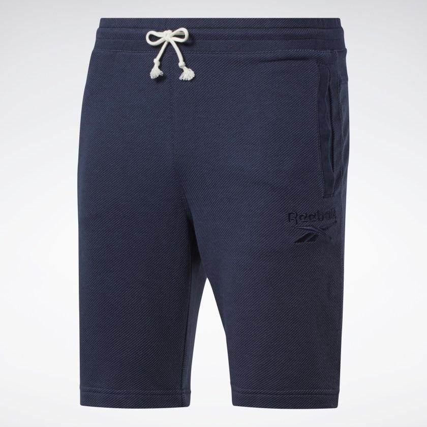 מכנס ריבוק קצר לגברים Reebok TE Melange Short FU3232 vector navy - Image 7
