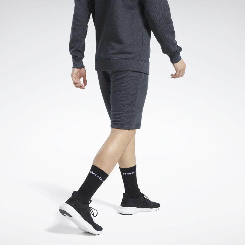 מכנס ריבוק קצר לגברים Reebok TE Melange Short FU3233 black - Image 2
