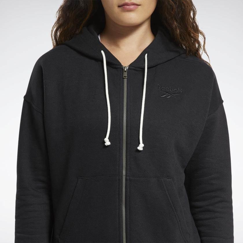 גק'ט ריבוק לנשים Reebok TE Textured Logo FullZip FU2241 - Image 3