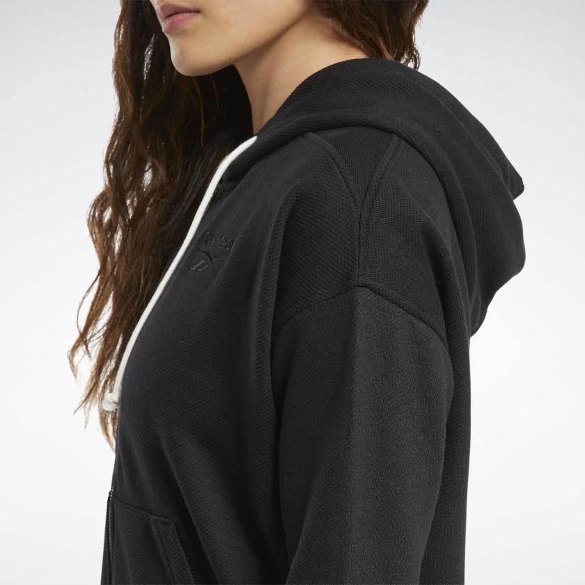 גק'ט ריבוק לנשים Reebok TE Textured Logo FullZip FU2241 - Image 6