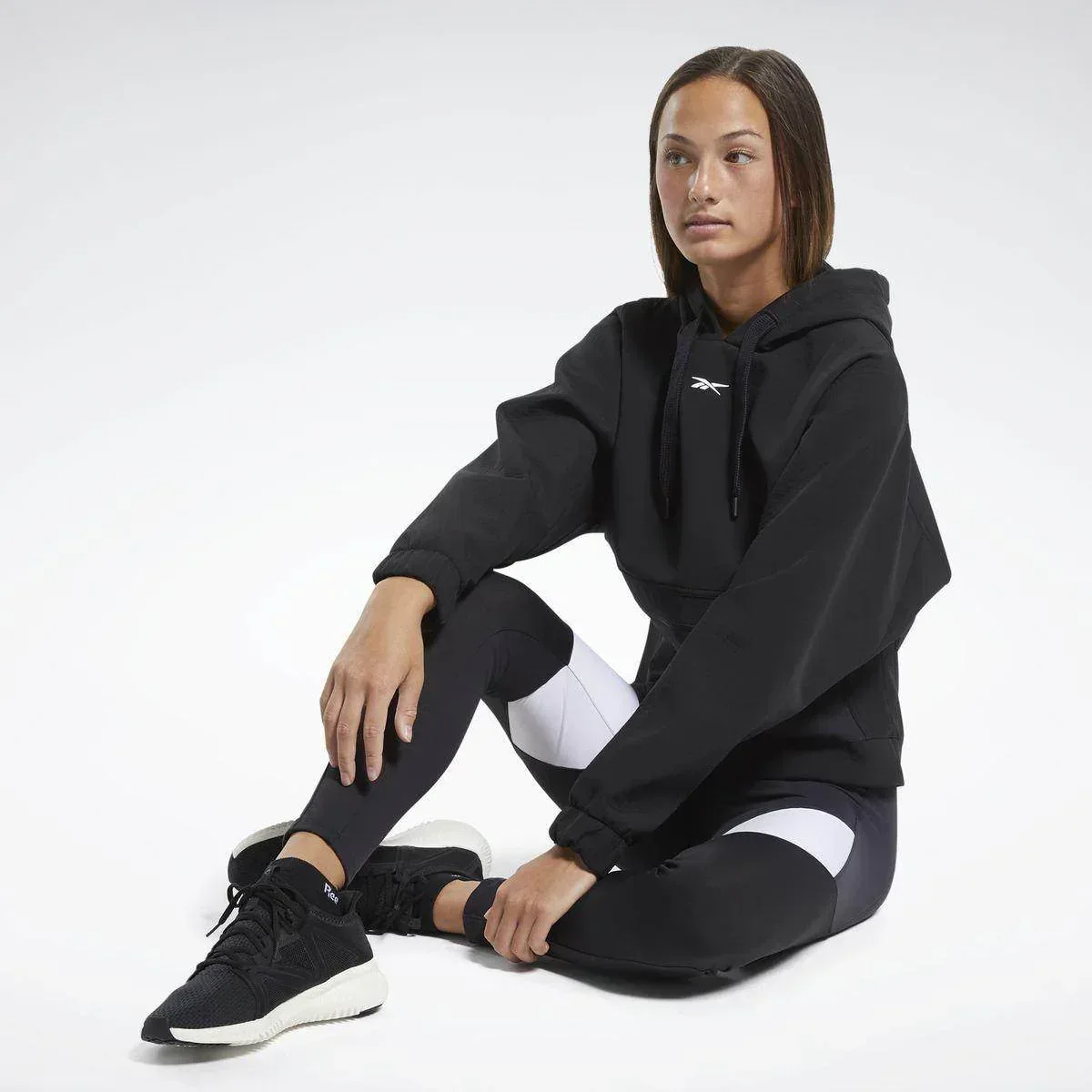 קפוצ'ון ריבוק לנשים Reebok TS EDGEWRKS HOODIE FT0848 - Image 3