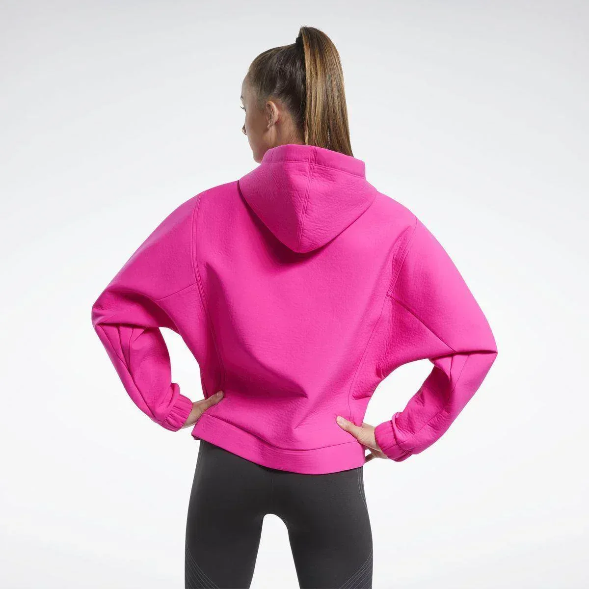 קפוצ'ון ריבוק לנשים Reebok TS EDGEWRKS HOODIE FU2046 - Image 2