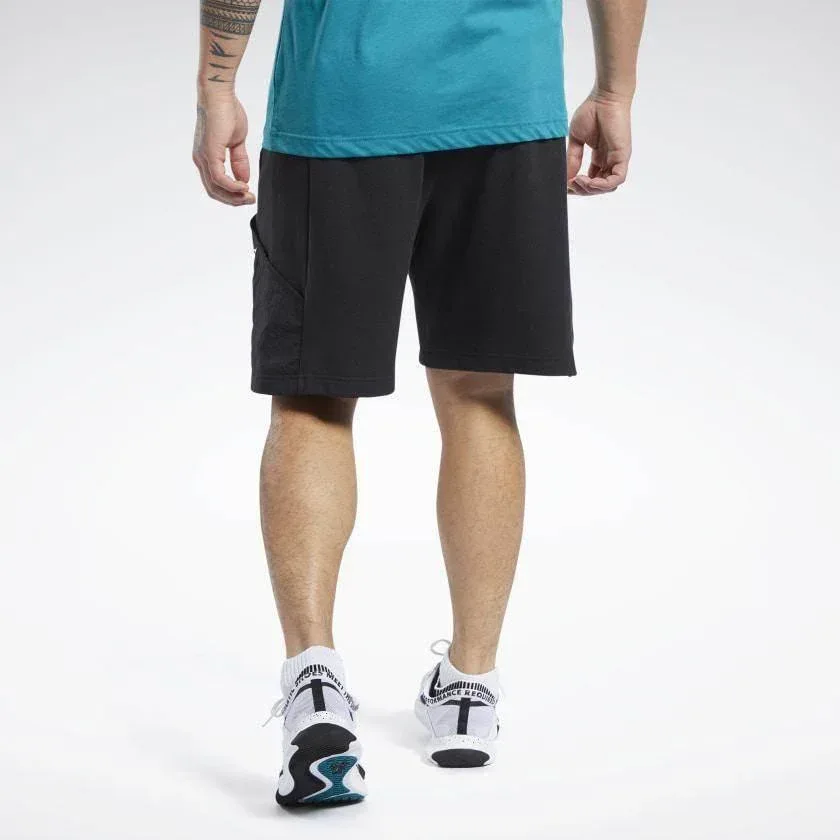 מכנס אימון קצר ריבוק לגבר Reebok TS Knit-Woven Short FJ4598 - Image 2