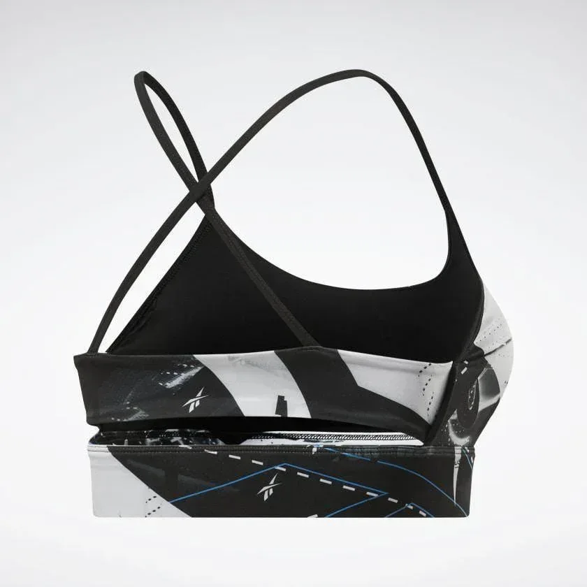 טופ אימון לנשים Reebok WOR AOP Bra FT0957 black - Image 8