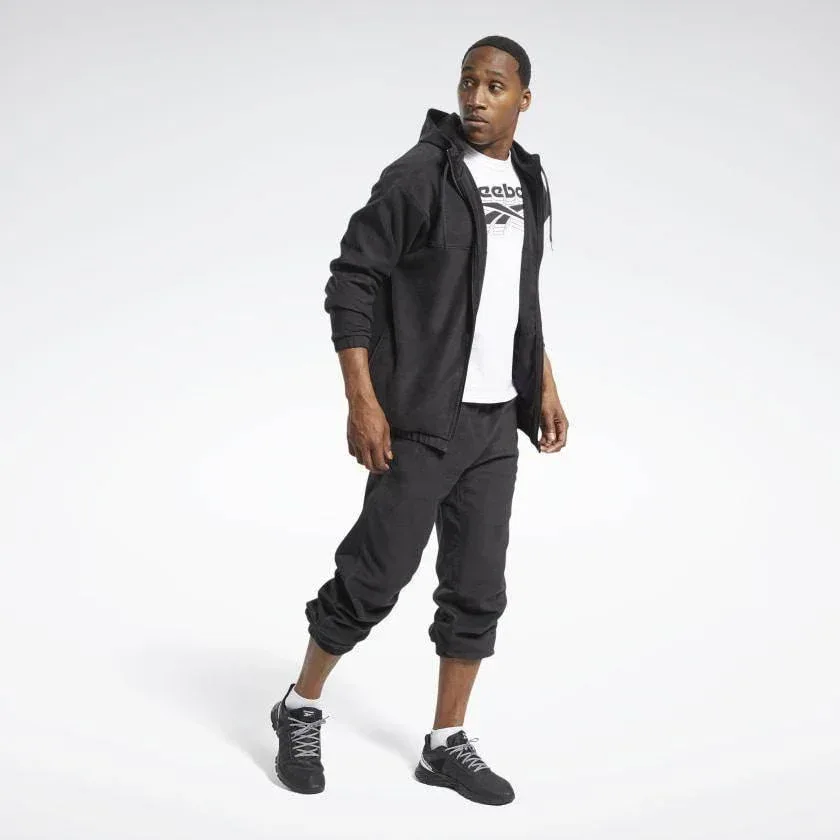 עליונית ריבוק לגבר Reebok WOR FLEECE FZ HOODIE FS8450 - Image 2